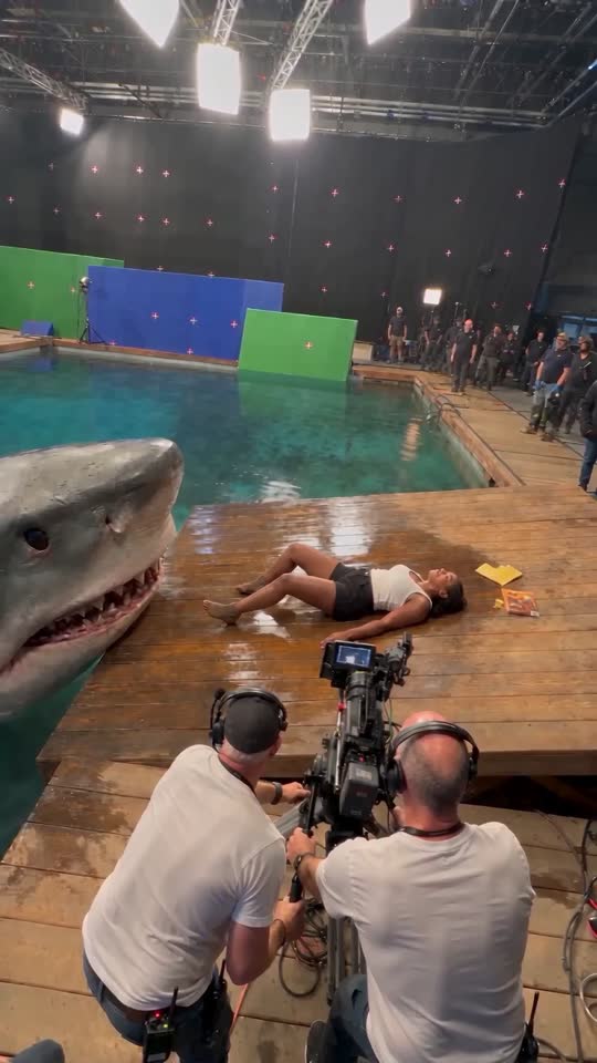 Behind The Scenes Shark Movie Set